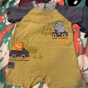 Sonoma Blue and Yellow Baby Romper